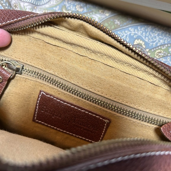 Authentic Vintage Ralph Lauren Leather Handbag - Picture 10 of 12